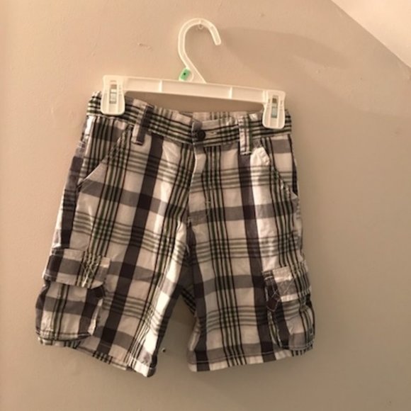 🍁5/15$!!! Plaid Wrangler Shorts, Adjustable waist - Picture 1 of 10